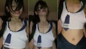 Bokep Cewek Lokal B4LI Menggila Orgasme Kostum Jepang