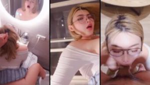 Seorang DJ Cantik Bondol Pirang Kena Ewe Jambak